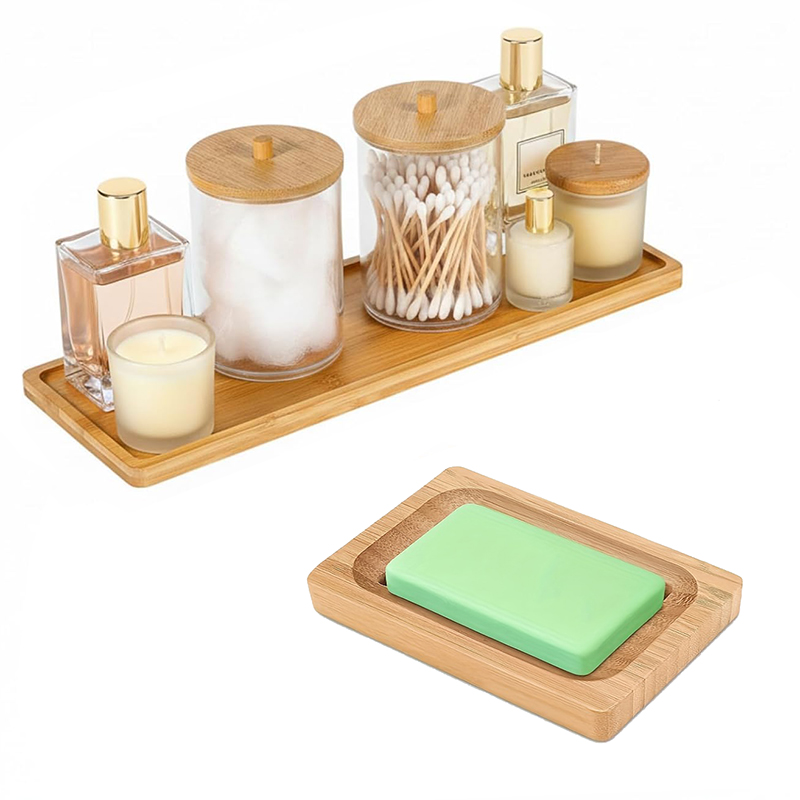 Kitchen Appliances Set - 2pcs Bamboo Bathroom Accessories Set Bamboo