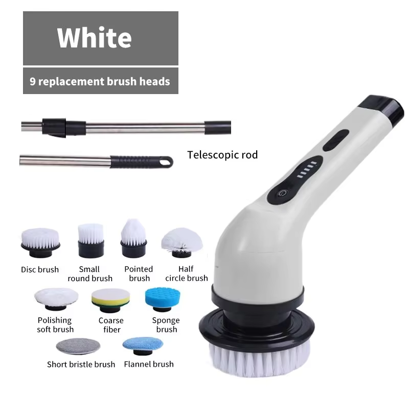 Kitchen Appliances Electric - 9-in-1 Electric Cleaning Brush Electric Spin