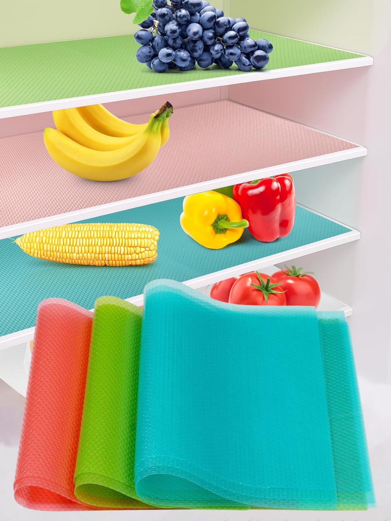 Kitchen Appliances Refrigerators - 4PCS EVA Waterproof Refrigerator Liner Mat