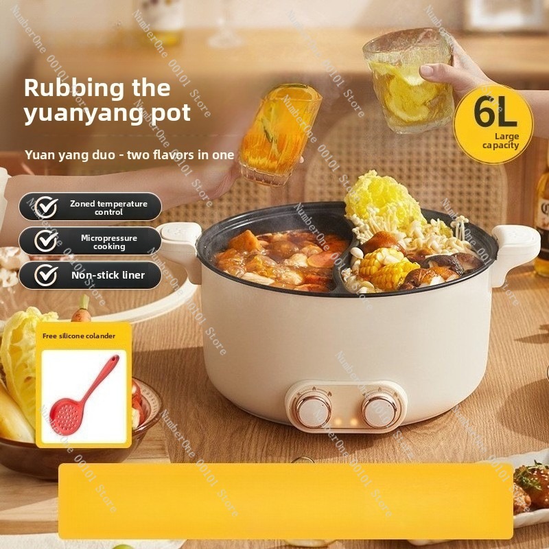 6L 8L Double Pot Electric Hot  - Kitchen Appliances Electric review and price