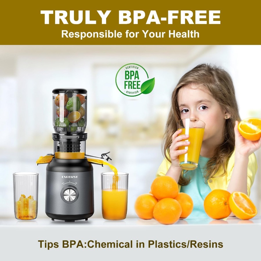 Cold press juicer with 4.2inch - Juicer Cold Press Slow review and price