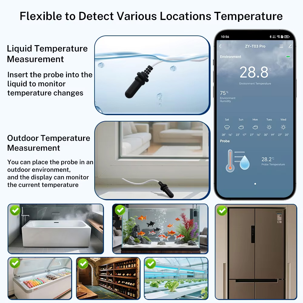 Tuya Zigbee WiFi Temp Humidity - Kitchen Appliances Refrigerators review and price