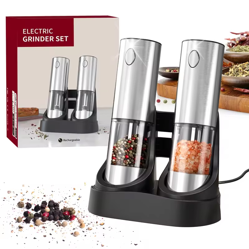 1/2PCS Electric Salt And Peppe - Kitchen Appliances Electric review and price