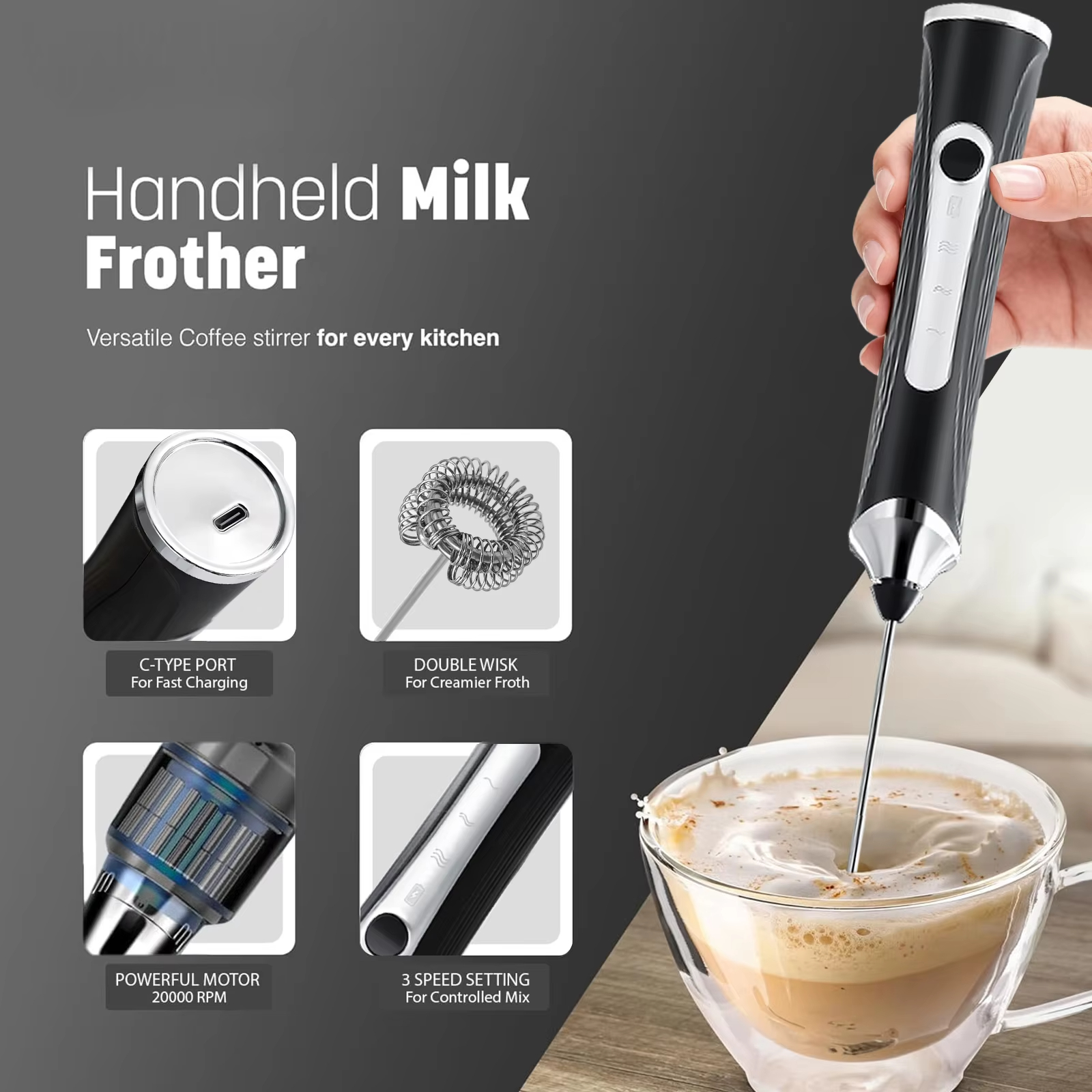 Electric milk frother, milk co - Kitchen Appliances B&Q review and price