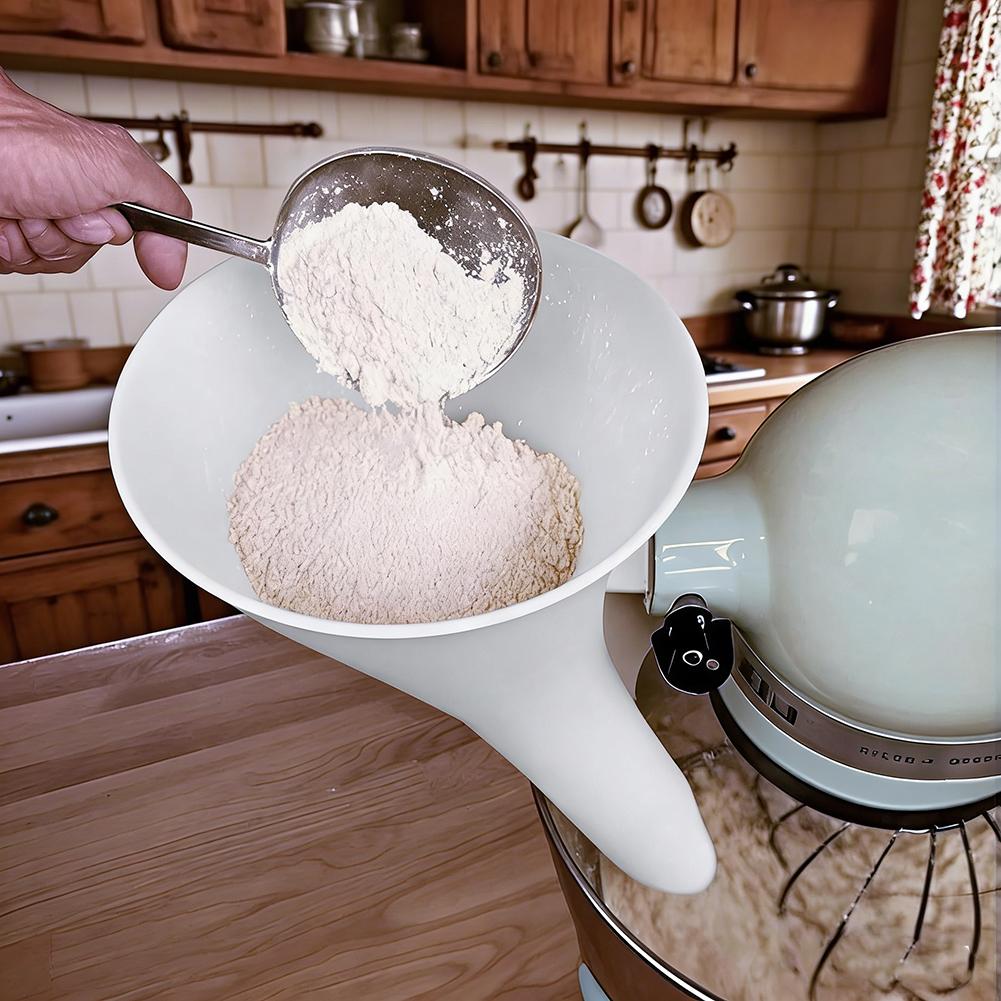 Spill Proof Flour Funnel for 5 - Kitchen Appliances B&Q review and price