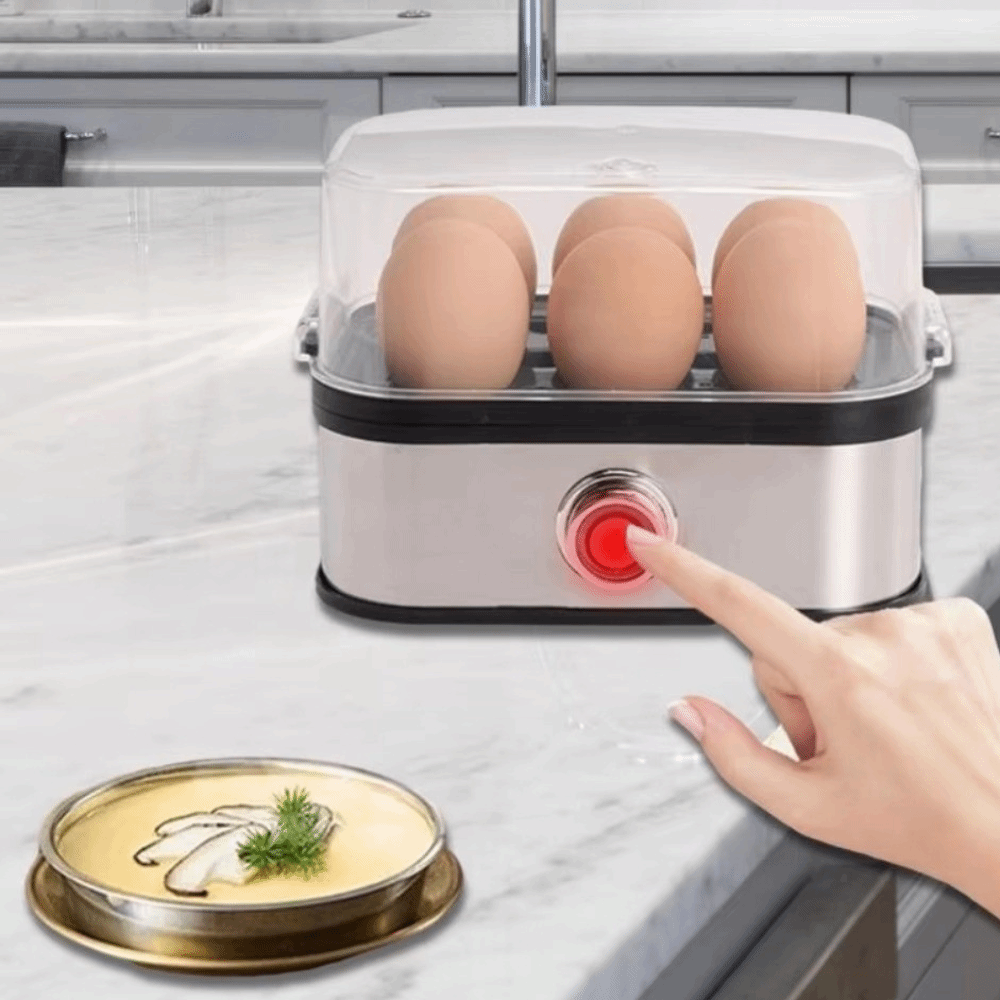 200W Power Eggs Boiler 6 Eggs  - Egg Cooker Rapid review and price