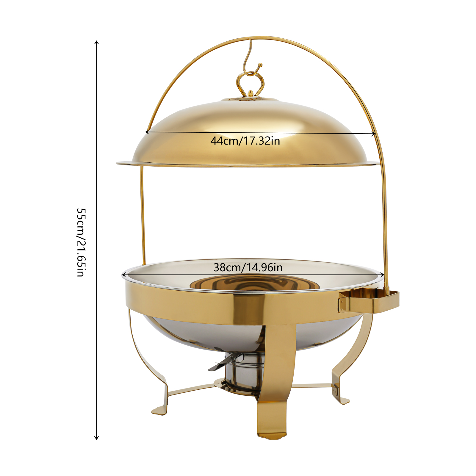 8L Gold Chafing Dish Buffet Se - Kitchen Appliances Set review and price