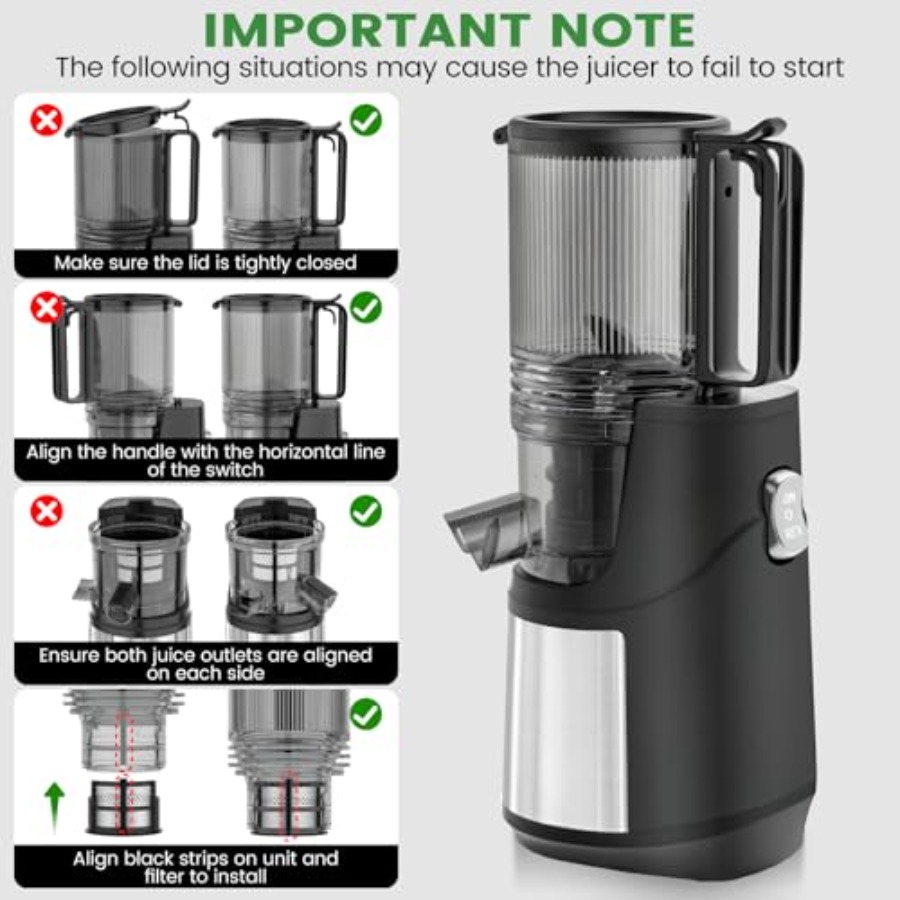 Masticating juicer for home ki - Juicer Cold Press Slow review and price