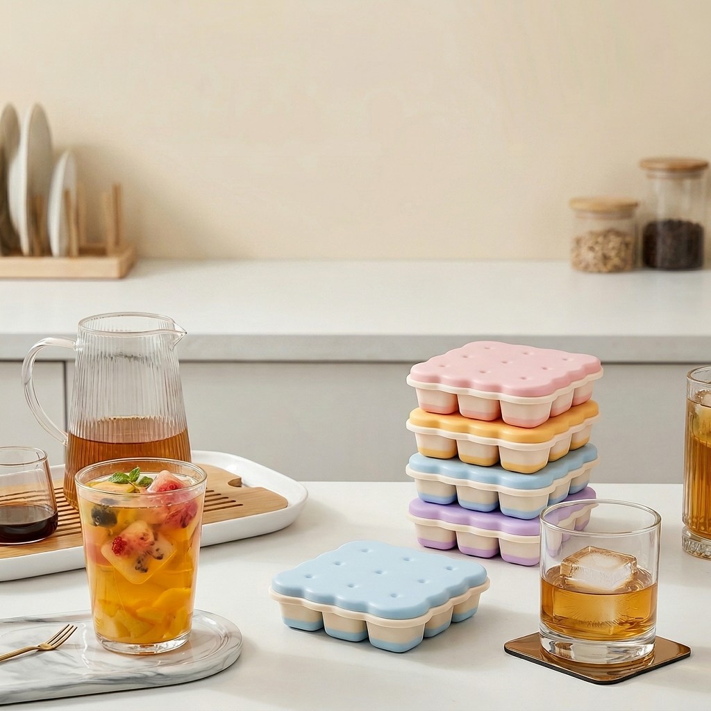 Cookie Shaped Plastic Ice Cube - Kitchen Appliances Rack review and price