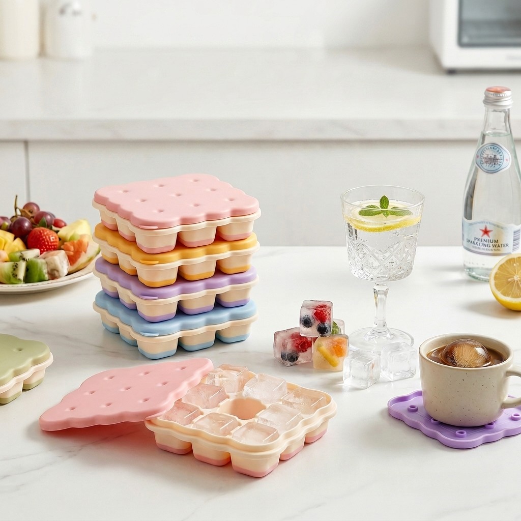 Cookie Shaped Plastic Ice Cube - Kitchen Appliances Rack review and price