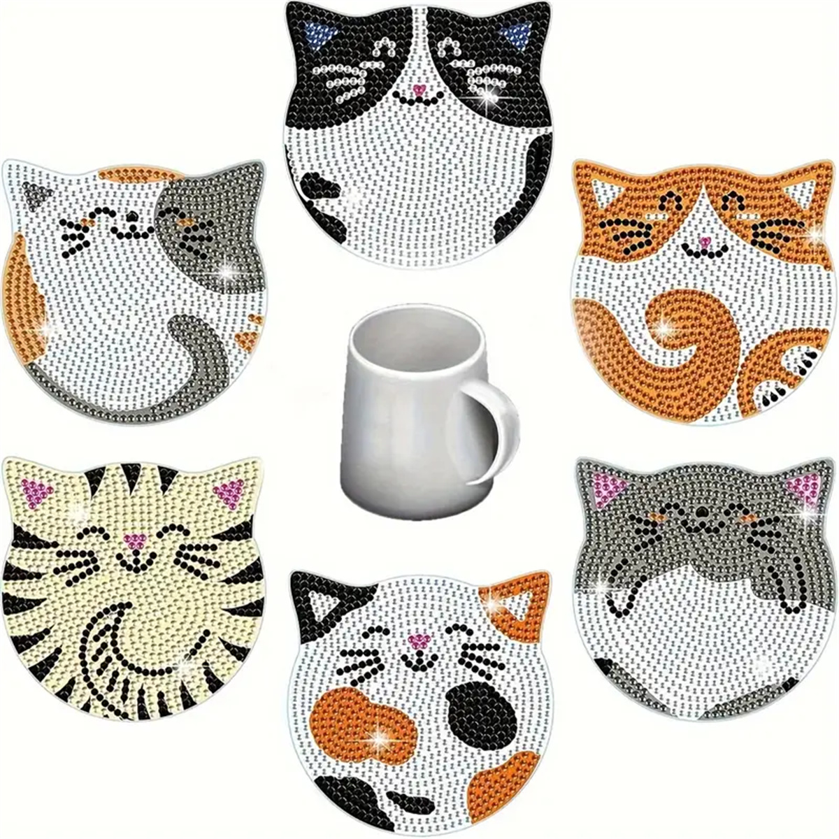 6 Pieces/set DIY Cat Rhineston - Kitchen Appliances Set review and price
