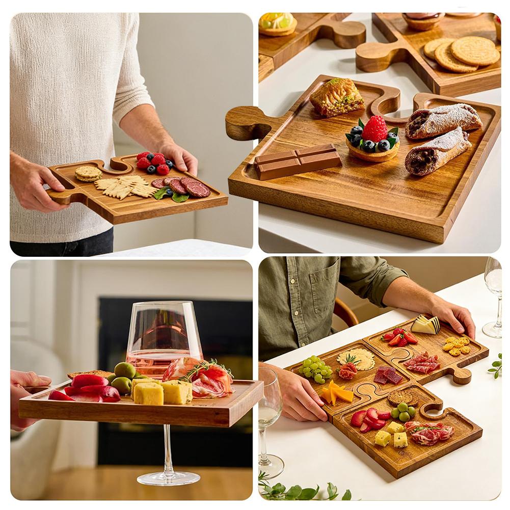 Wooden Puzzle Shaped Appetizer - Kitchen Appliances Set review and price