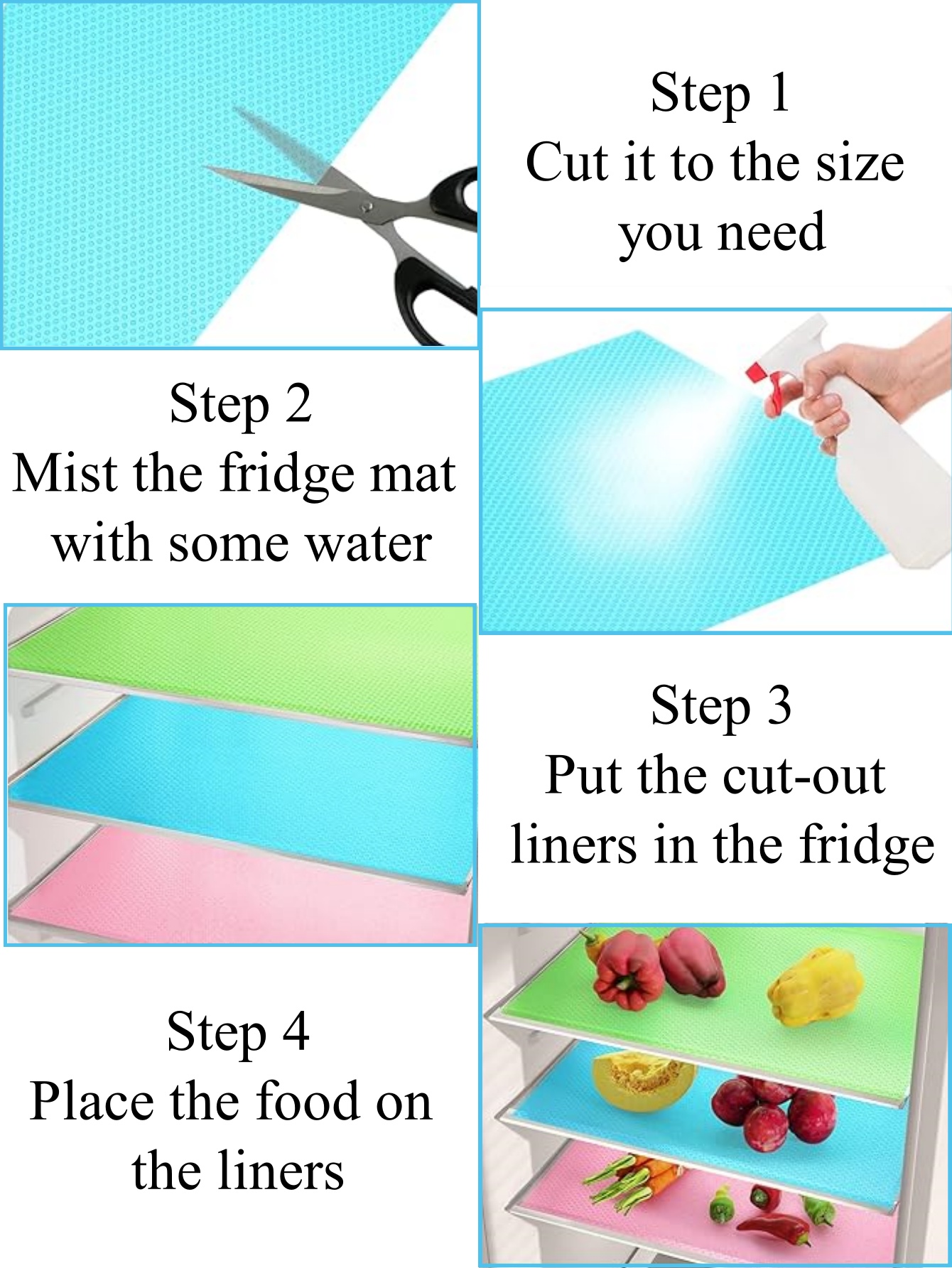 4PCS EVA Waterproof Refrigerat - Kitchen Appliances Refrigerators review and price
