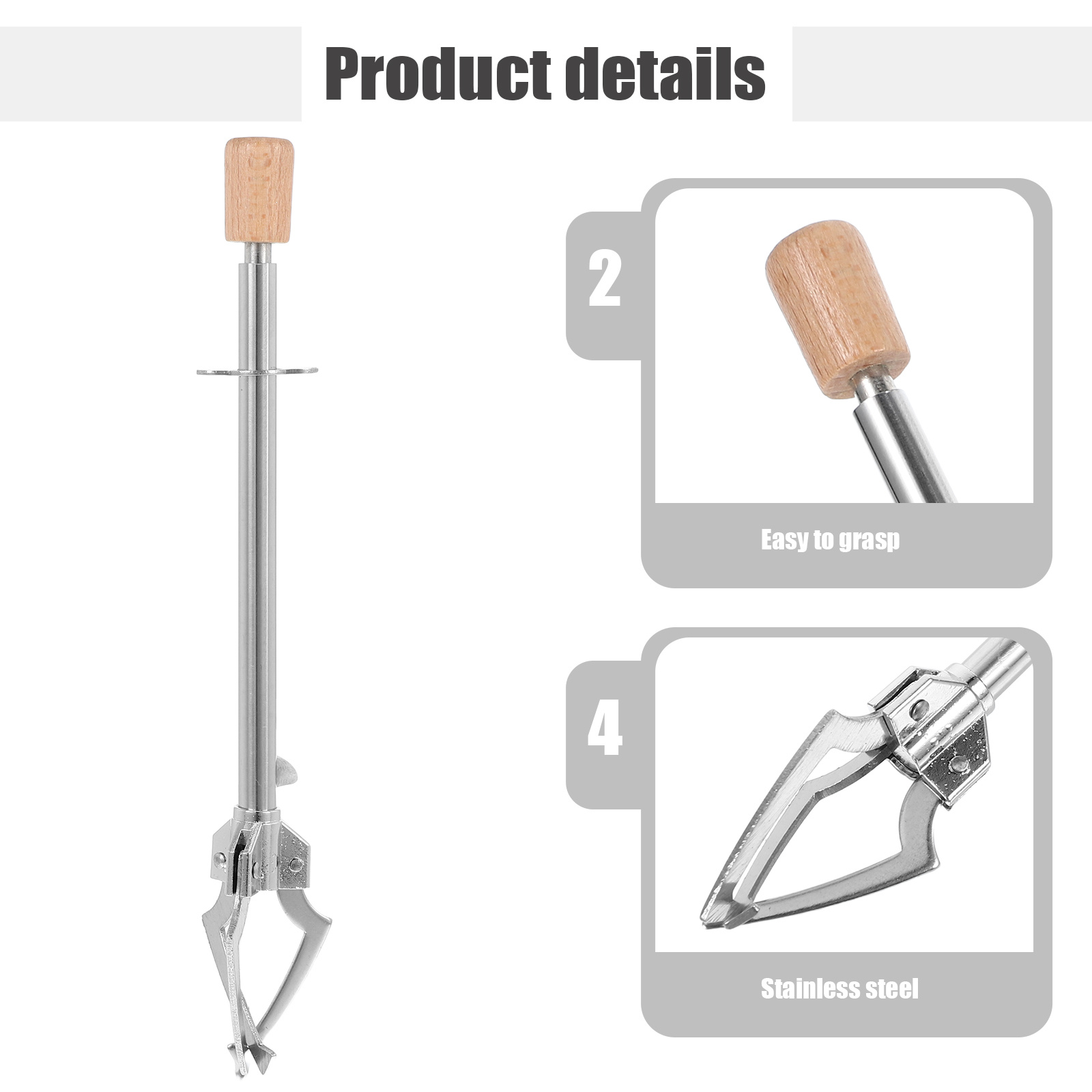 1pc Stainless Steel Food Tong  - Kitchen Appliances Rack review and price