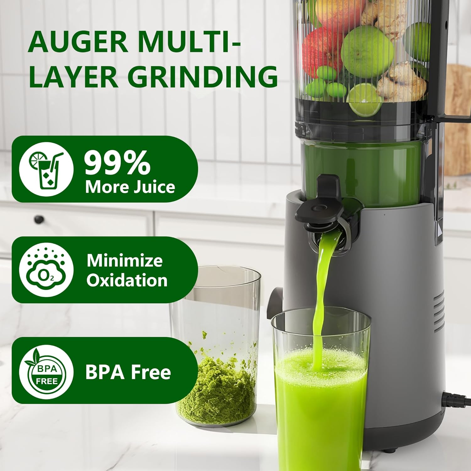 Cold Press Juicer with 5.3