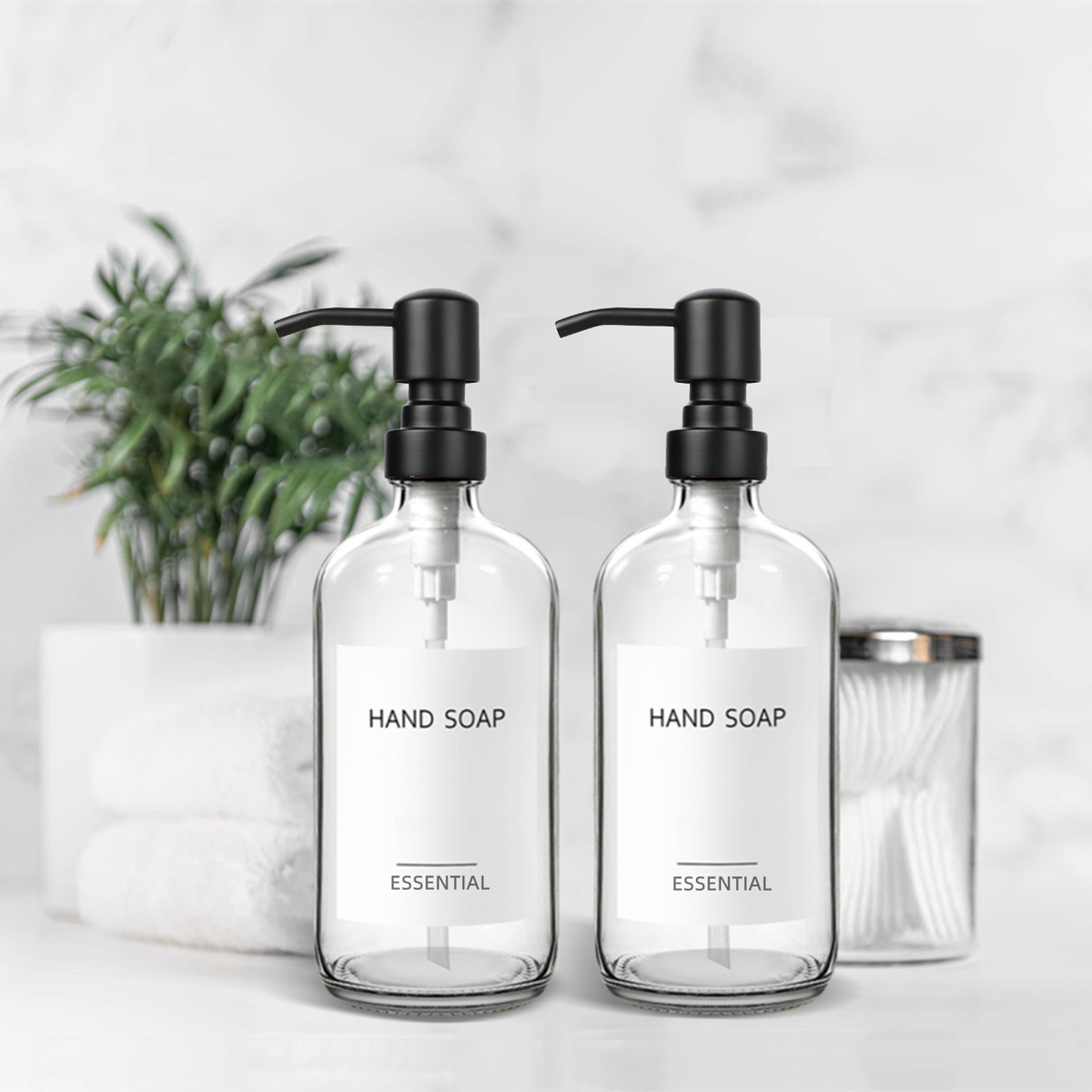 Clear Glass Soap Dispenser Set - Kitchen Appliances Set review and price