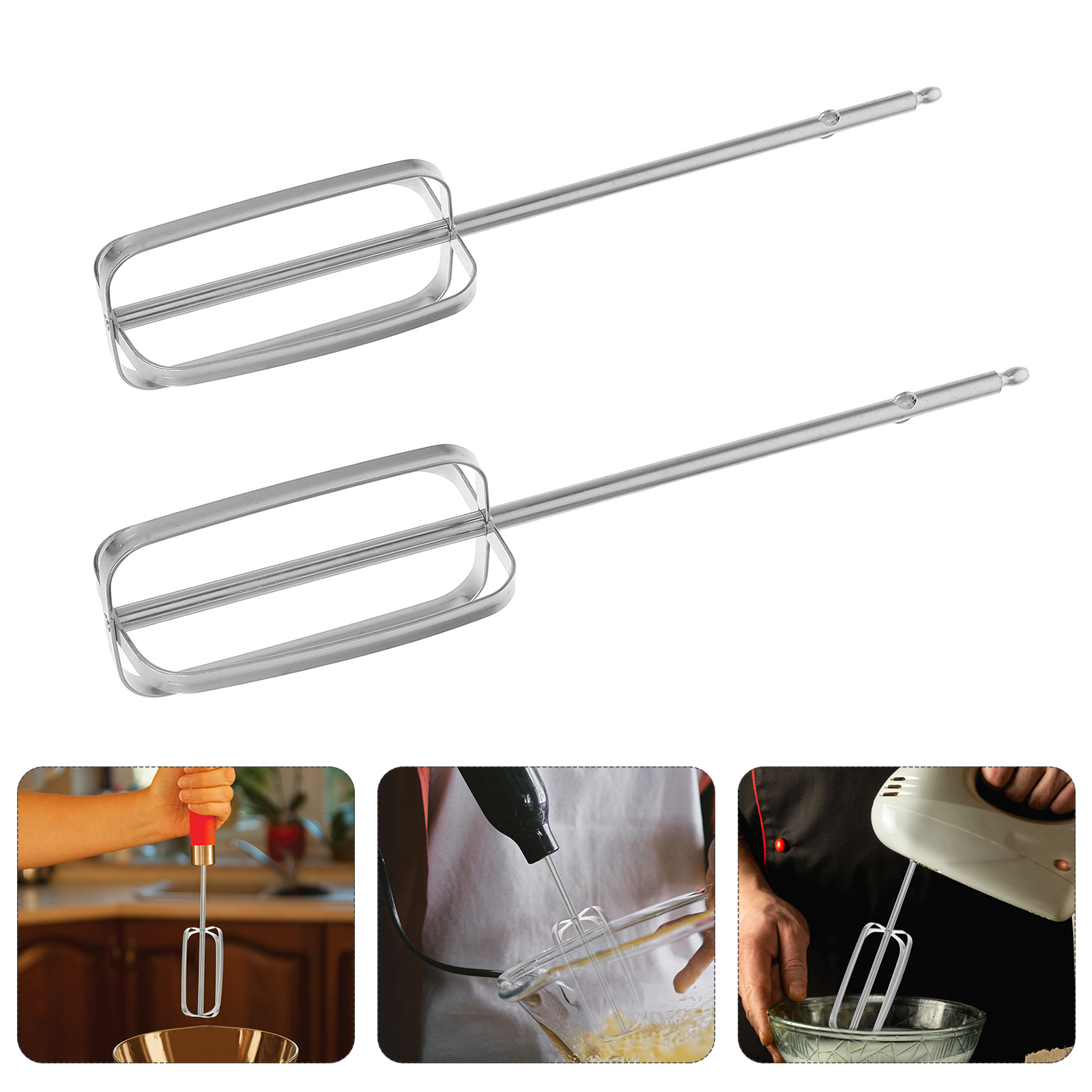 2 Pcs Stainless Steel Hand Mix - Kitchen Appliances B&Q review and price