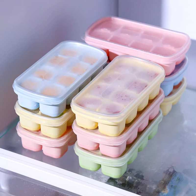 8-Grid Ice Cube Trays Silicone - Kitchen Appliances Refrigerators review and price