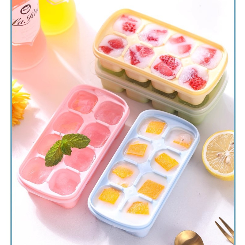 8-Grid Ice Cube Trays Silicone - Kitchen Appliances Refrigerators review and price
